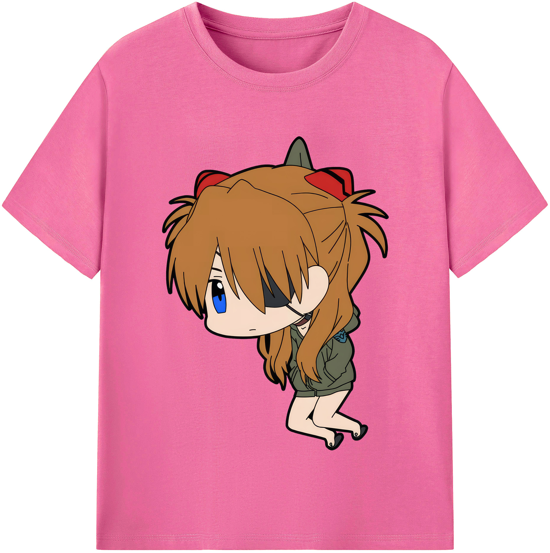（画像用） EVA 新世紀エヴァンゲリオン レディースカジュアルプリントTシャツ（綿100％）